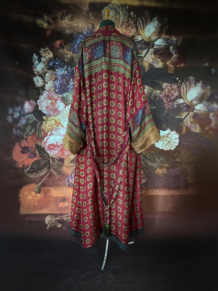 Mescal Rust Robe in Sandwashed Silk