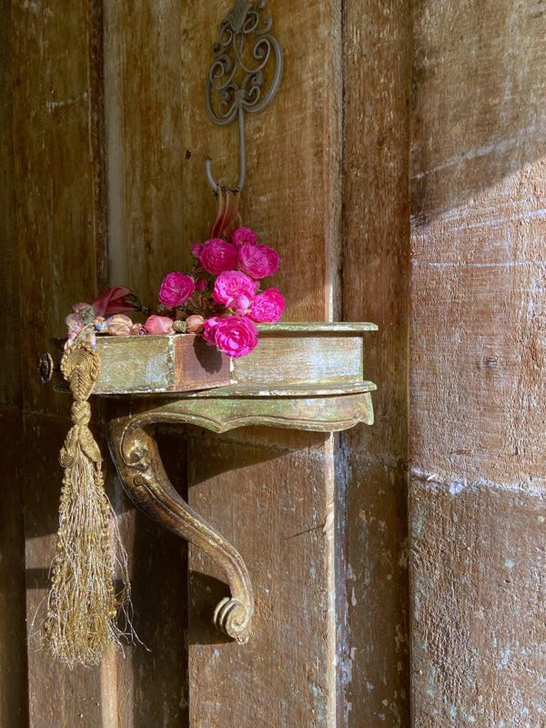 1920s style long silk sautoir necklace with antique tassel embellishment. Bohemian style from vintage textiles by Pavilion Parade. 