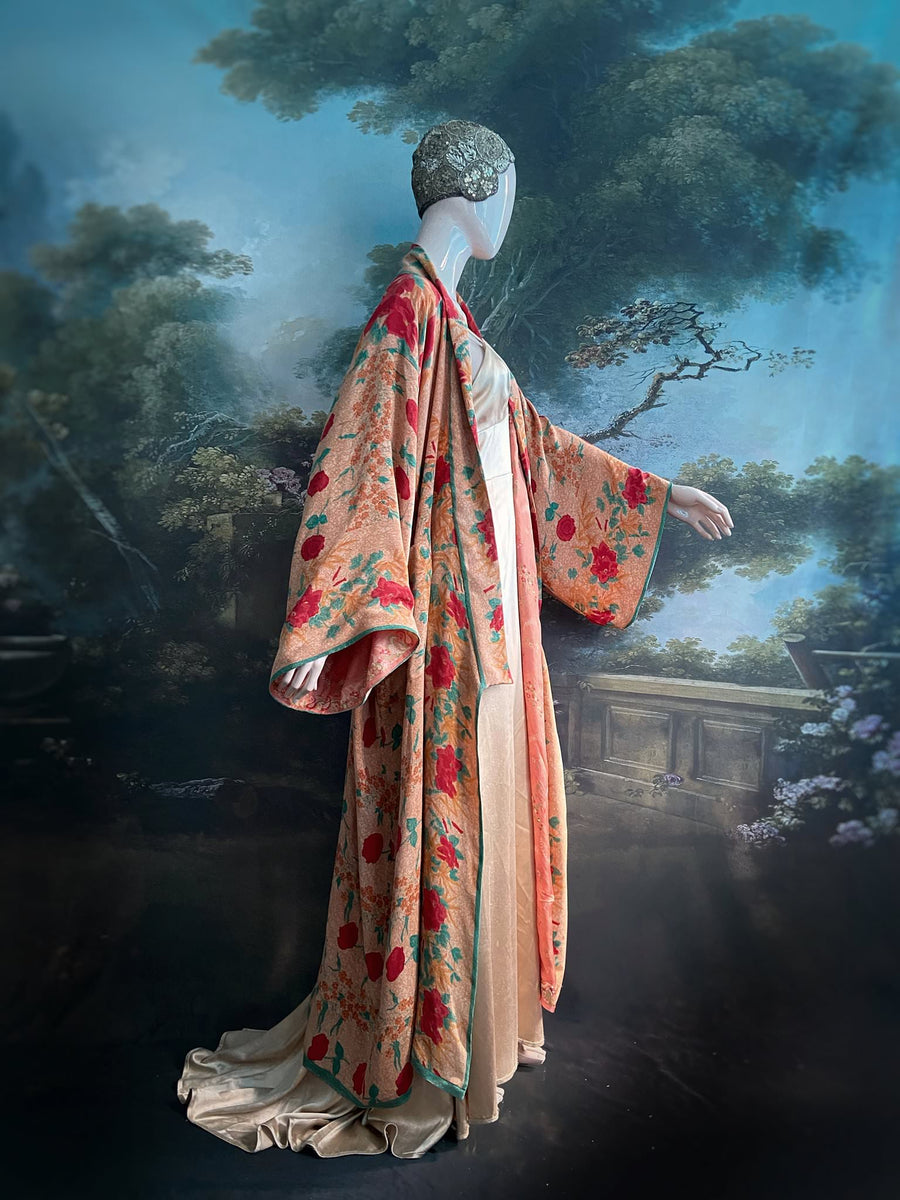 Silk Kimono Dressing Robe | Unique Robes From Vintage Textiles ...