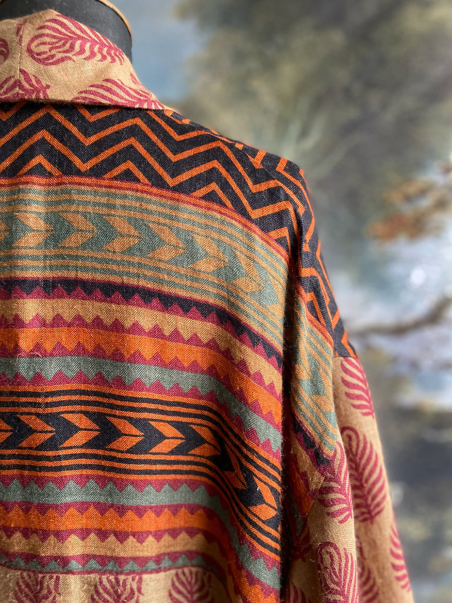 Fine Wool & Silk Unique Dressing Robes Created From Vintage Textiles ...
