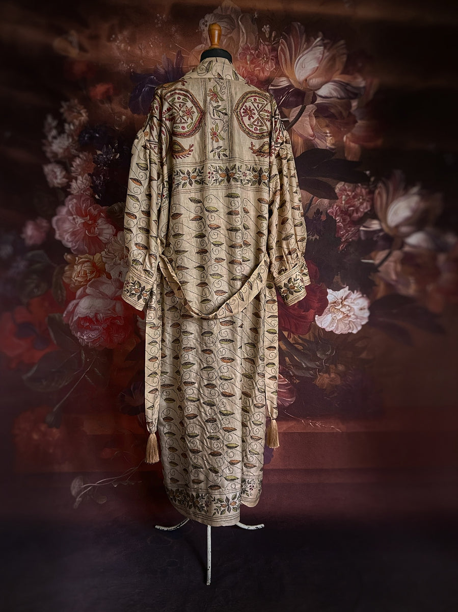 Kantha Silk Robe| Unique Dressing Robes Created From Vintage Textiles ...
